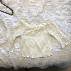 White off the shoulder top